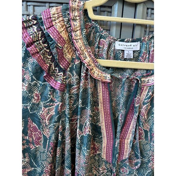 NWOT Current Air Anthropologie blouse, Lrg $85 E17 - Picture 4 of 9